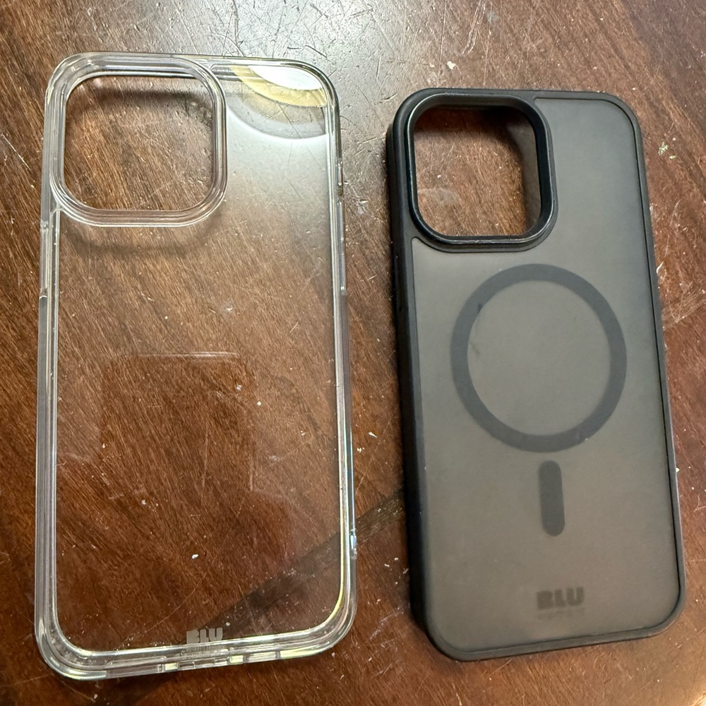 iPhone 15 Pro Max Blu Element Clear and Black Phone Case Duo